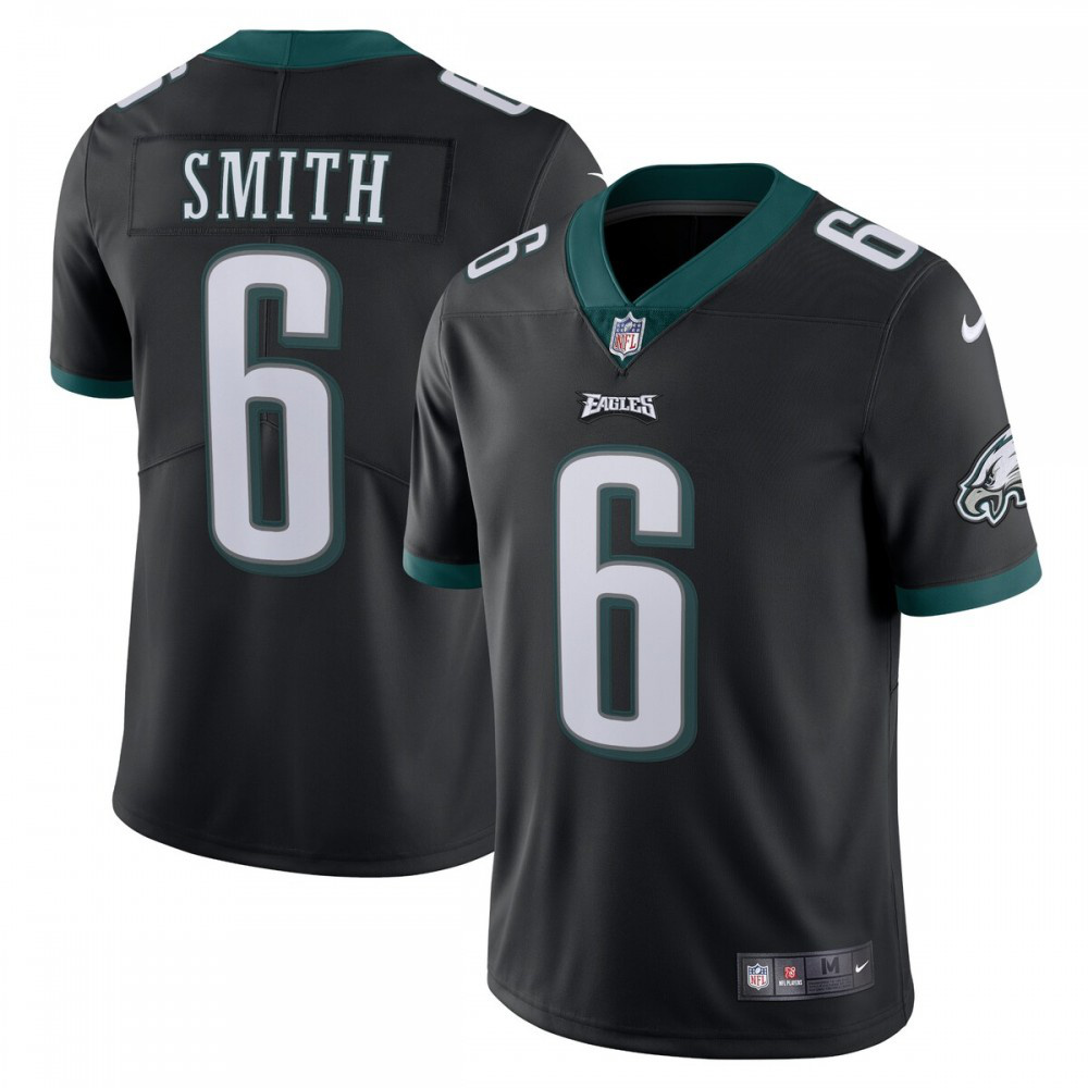 DeVonta Smith Philadelphia Eagles Nike Alternate Vapor Limited Jersey - Black-GridironStore